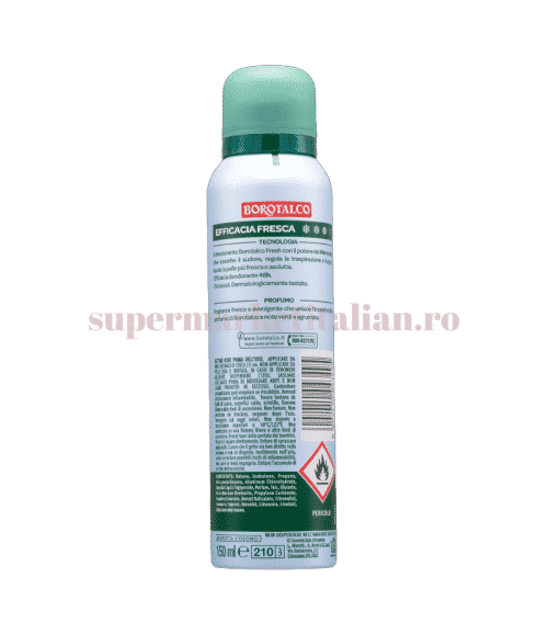 Deodorant Antiperspirant Borotalco Fresh 150 ml