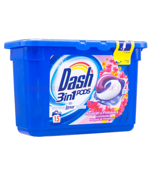 Detergent Dash Pods 3 în 1 Buchet de Primăvară 15 Pernuțe