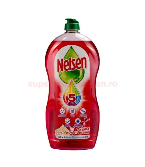Detergent vase Nelsen cu argilă și rodie 900 ml