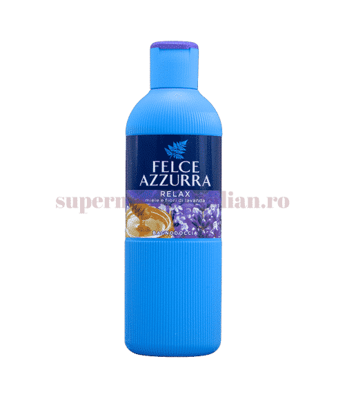 Gel de duș Felce Azzurra Relax cu miere și flori de lavandă 650 ml