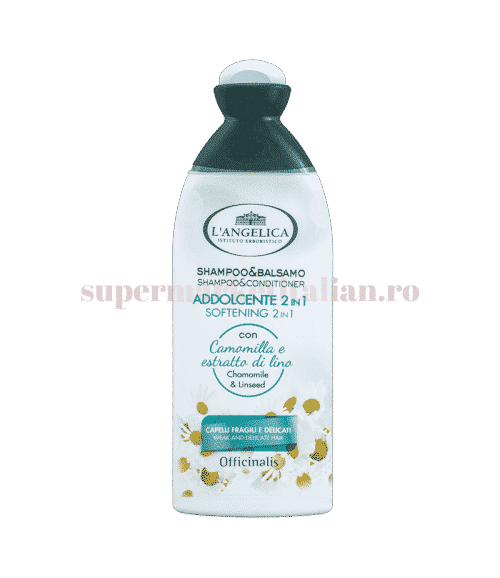 Șampon 2 în 1 L'Angelica cu mușețel și semințe de in 250 ml