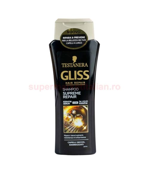 Șampon Gliss Supreme Repair păr uscat, deteriorat
