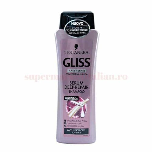 Șampon Gliss Serum Deep-Repair păr deteriorat