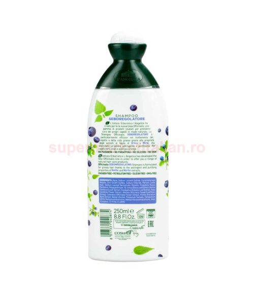 Șampon L'Angelica Regulator de Sebum cu Urzică și Mirt 250 ml