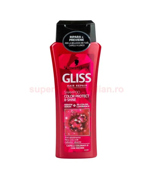 Șampon Gliss Color Protect&Shine păr vopsit sau șuvițat