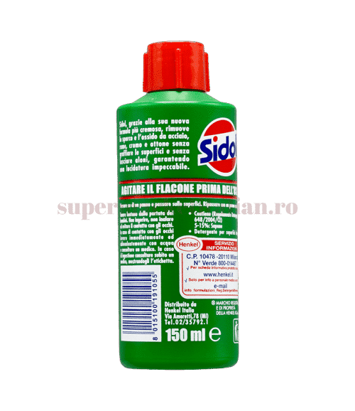 Soluție curățare metale Sidol 150 ml