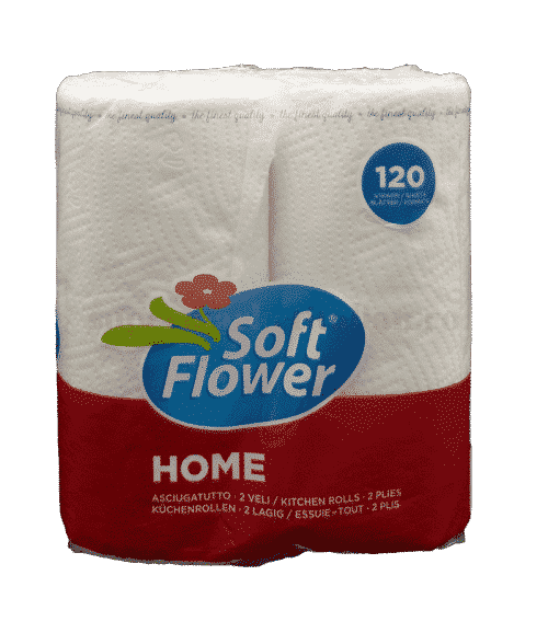 Prosoape de hârtie Soft Flower Home 120 foi 2 straturi