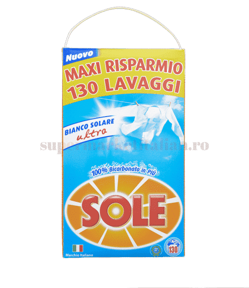Detergent pulbere Sole Bianco Solare Ultra 130 spălări 8450 g