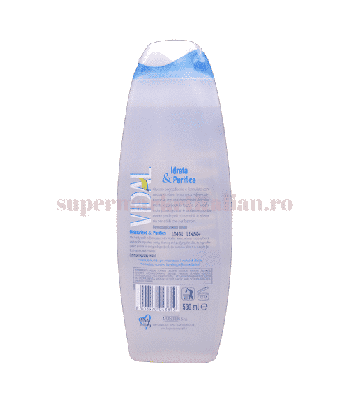 Gel de duș Vidal Aqua Micellare 500 ml