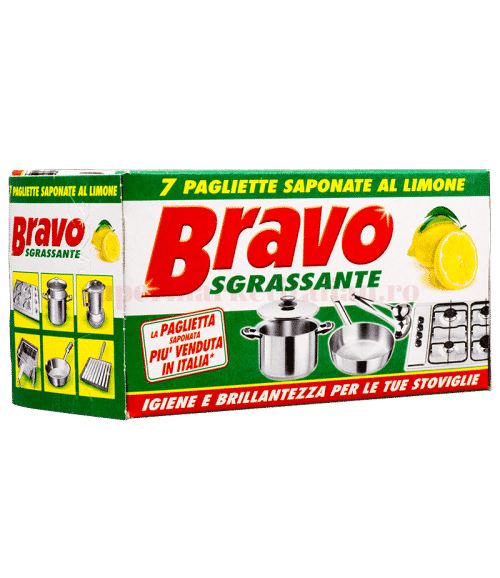 Bureți de vase Bravo Sgrassante 7 bucăți