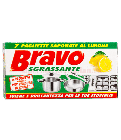 Bureți de vase Bravo Sgrassante 7 bucăți