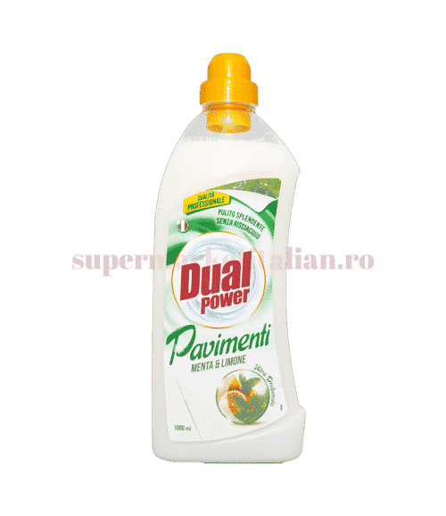 Detergent Pardoseli Dual Power Cu Mentă și Lămâie 1 L