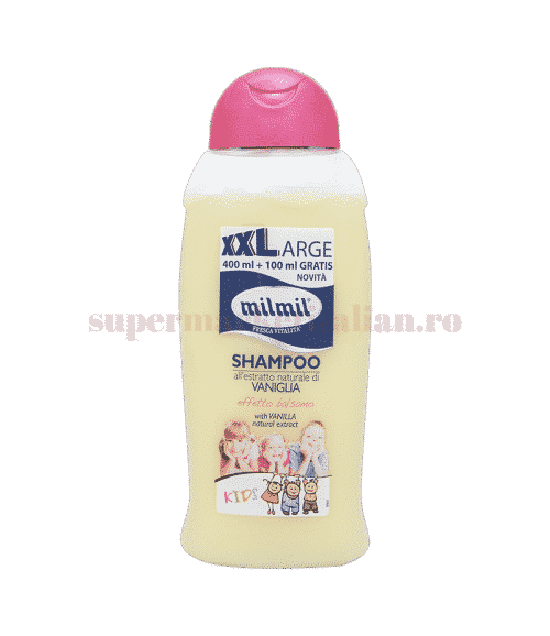 Șampon copii Mil Mil cu extract de vanilie 500 ml