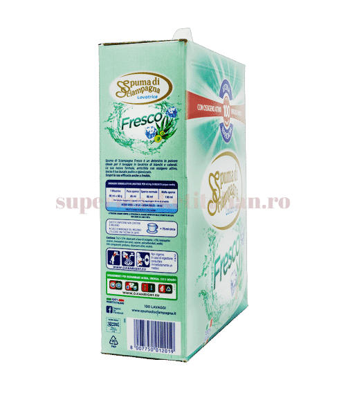 Detergent pulbere Spuma di Sciampagna Fresco 100 spalari 6Kg