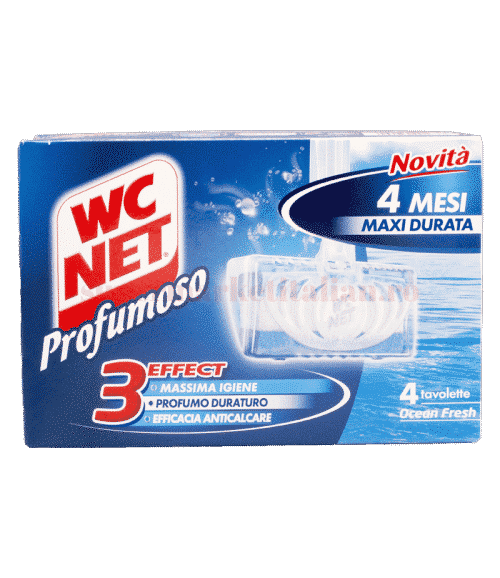 Igienizant WC Net Ocean Fresh 4 tablete