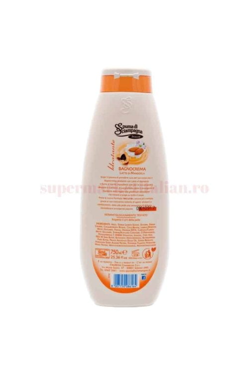 Gel de duș cremă Spuma di Sciampagna Beaute cu Lapte de Migdale 750 ml