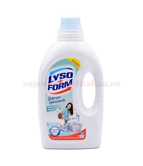 Detergent lichid Lyso+Form igienizant clasic prospețime florală 1.365L 21 spalari