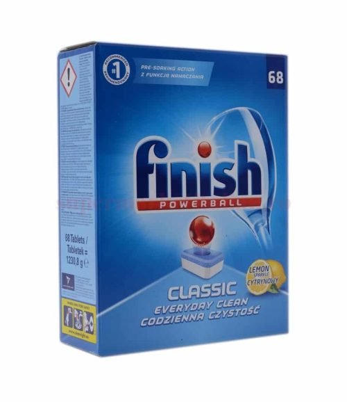 Tablete mașina de spălat vase Finish Powerball Classic Lămâie 68 bucăți