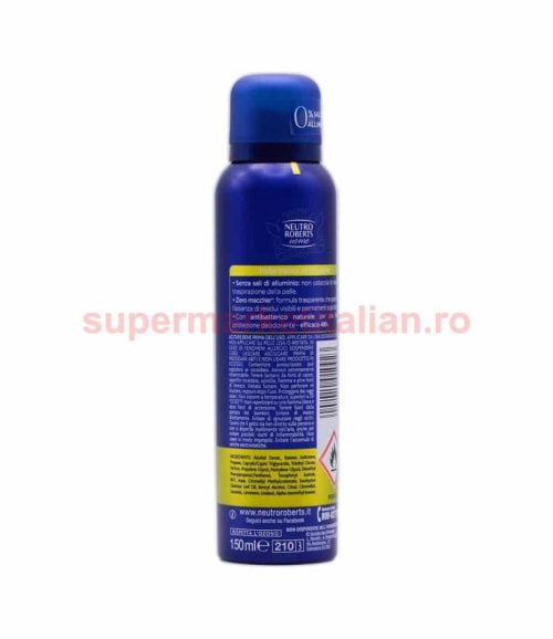 Antiperspirant Neutro Roberts Spray ESSENZA AGRUMATA 150 ml