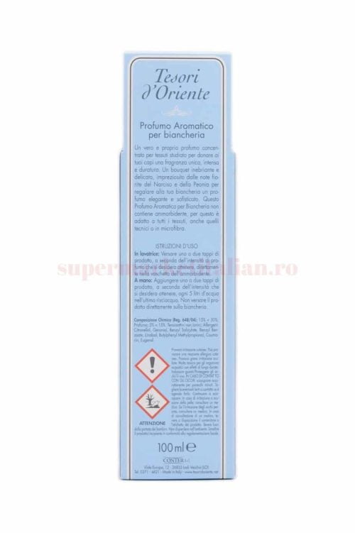 Tesori d'Oriente parfum pentru Lenjerie Bujor si Narcise 100 ml