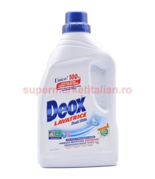 Detergent lichid Deox Fresh White 21 spălări 1155 ml