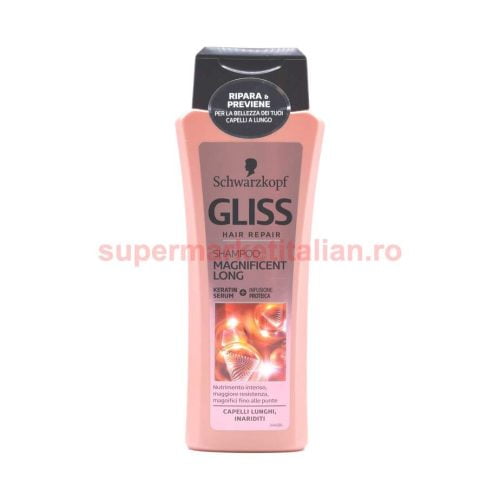 Șampon Gliss pentru păr lung uscat 250 ml