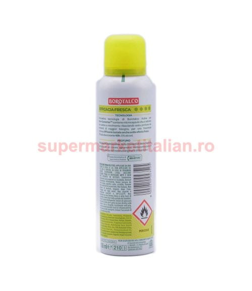 Deodorant Borotalco Active cu Cedru și Lime 150 ml