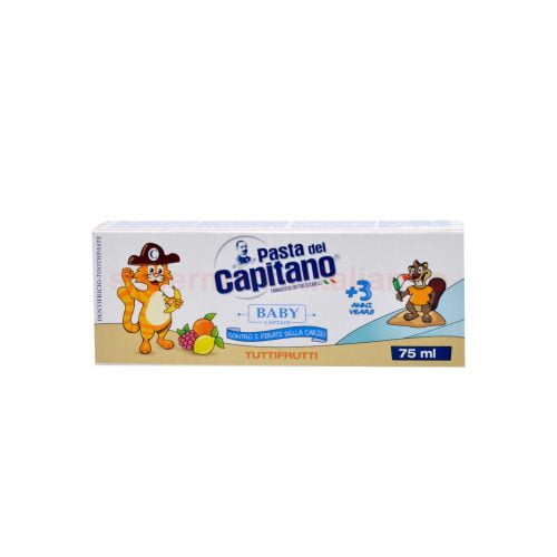 Pasta de dinți pentru copii Pasta del Capitano Tuttifrutti 3+ 75 ml
