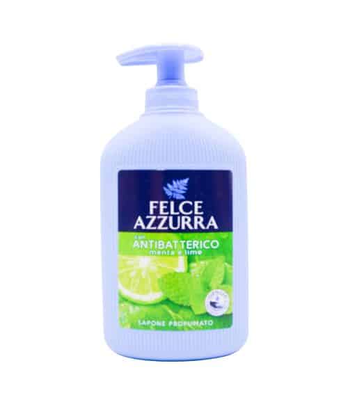 Săpun Lichid Felce Azzurra Antibacterian cu Mentă și Lămâie Verde 300 ml