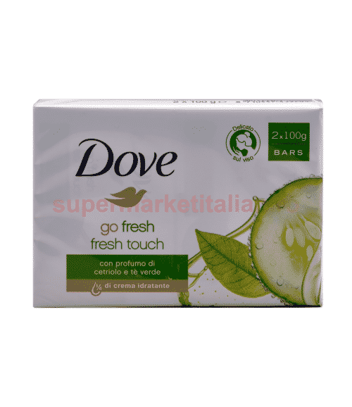 Săpun Solid Dove Fresh Touch cu Castravete și Ceai verde 2 x 100 g