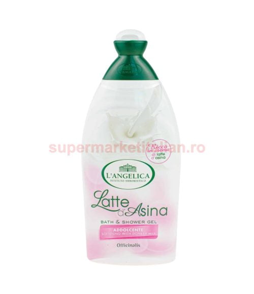 Gel de duș L'Angelica Officinalis cu Lapte de Măgăriță 500 ml