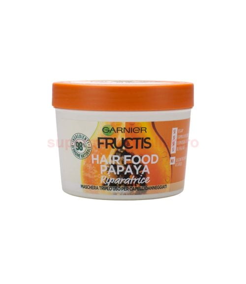 Mască De Păr Garnier Fructis Hair Food Papaya 390 ml