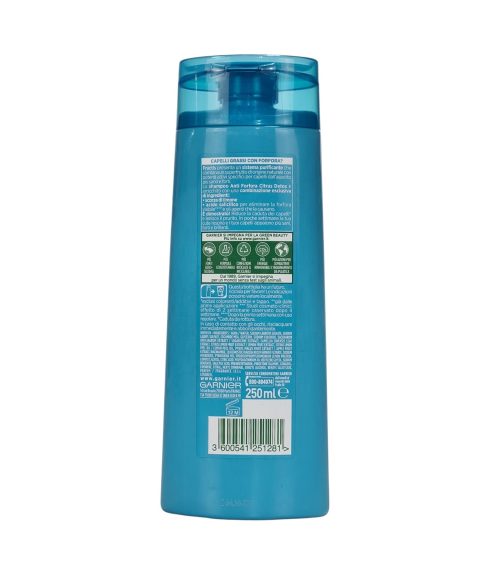 Șampon Garnier Fructis Fortificant Citrus Detox Anti Mătreață 250 ml