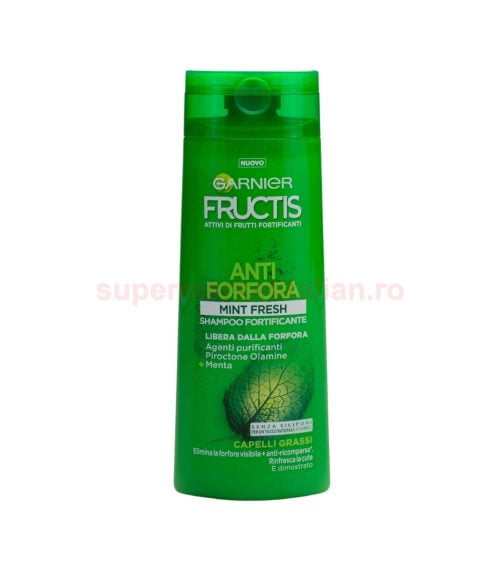 Șampon Garnier Fructis Fortificant Anti Mătreață Mint Fresh 250 ml