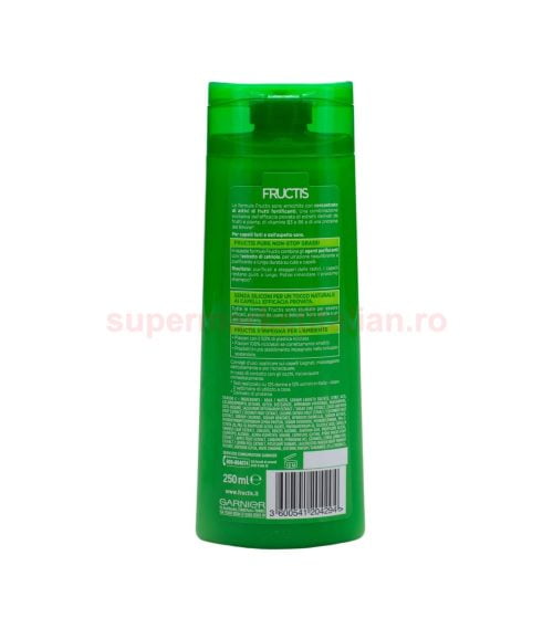 Șampon Garnier Fructis Fortificant Pure Non-Stop Cucumber Fresh 250 ml