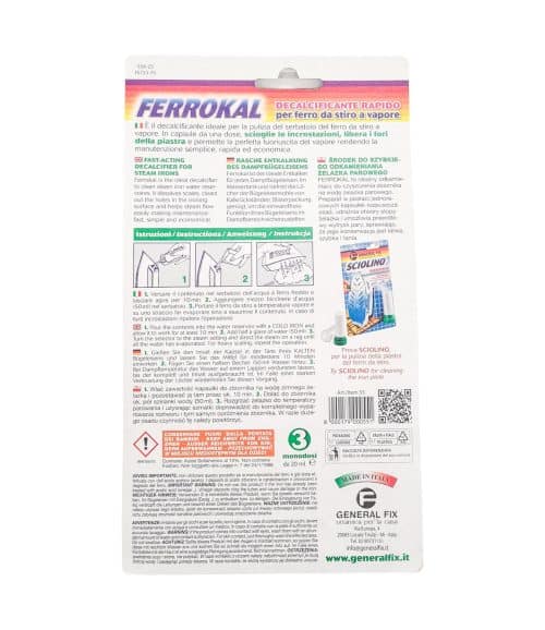 Decalcificant Stație de Călcat Ferrokal Rapid General Fix 3 bucăți