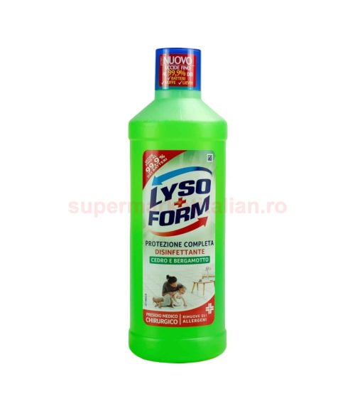 Detergent igienizant pardoseli Lyso Form cu Cedru și Bergamotă 1250 ml