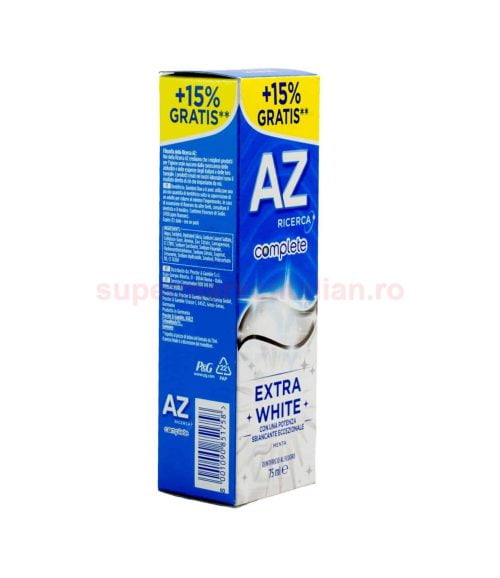 Pastă de dinți AZ Ricerca Complete Extra White 75 ml