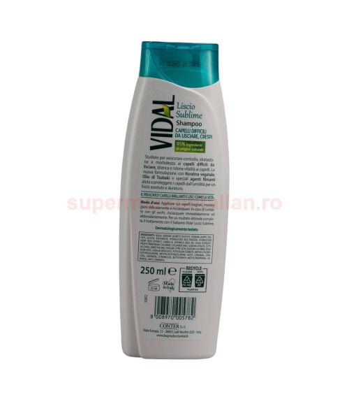 Șampon Vidal Liscio Sublime 250 ml