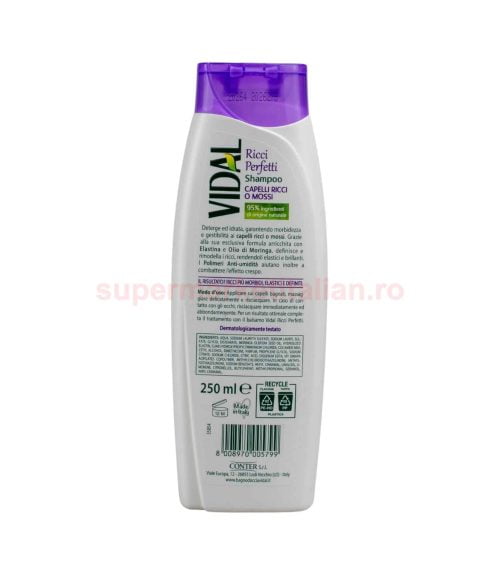 Șampon Vidal Ricci Perfetti pentru păr creț sau ondulat 250 ml