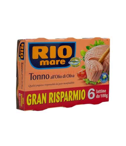 Conserve RIO Mare Ton în ulei de măsline pachet 6 bucăți 100g