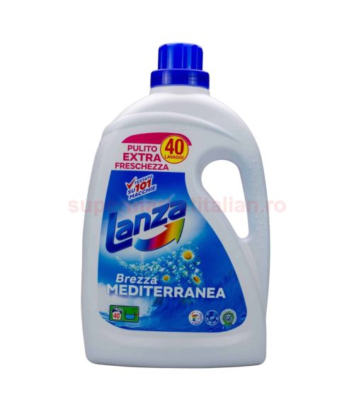 Detergent lichid Lanza Briză Mediteraneană 40 spălări 2 L