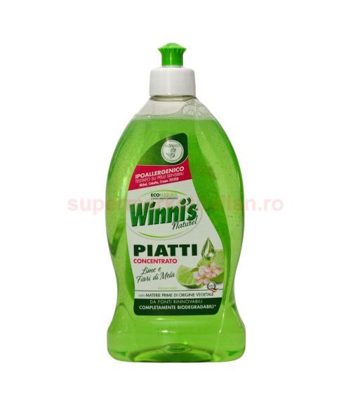 Detergent de vase Winni's Naturel Lime și flori de măr 500 ml
