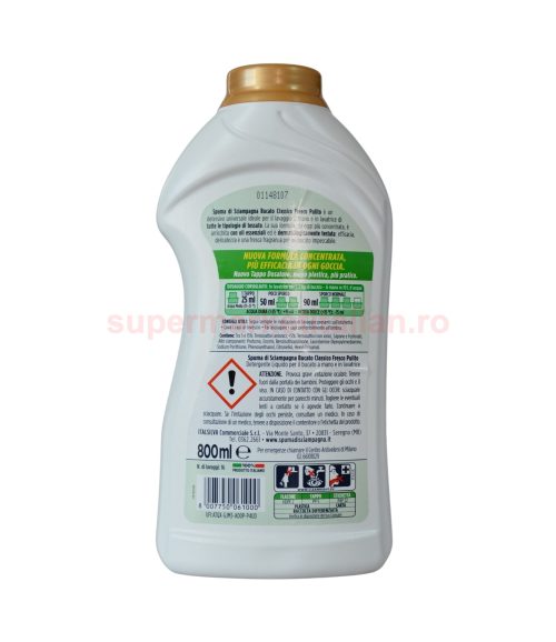 Detergent lichid Spuma di Sciampagna Fresco Pulito 16 spălări 800 ml