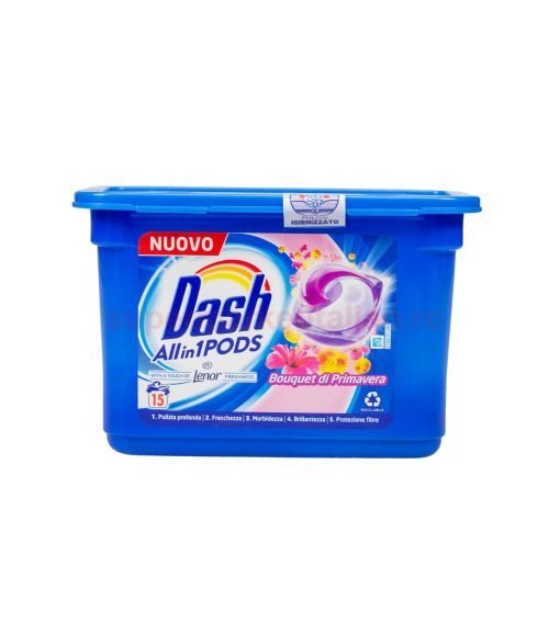 Detergent Dash Pernuțe All in 1 Buchet de primăvară 15 pernuțe