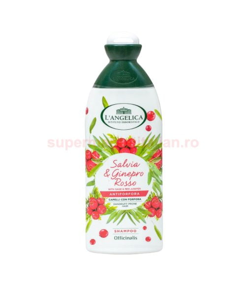 Șampon L'Angelica Antimătreață cu Salvie și Ienupăr Roșu 250 ml