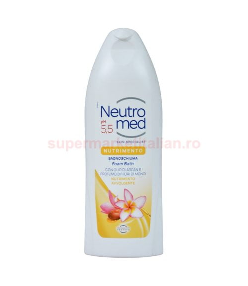 Gel de duș Neutromed cu ulei de argan și parfum de flori de monoi 600 ml