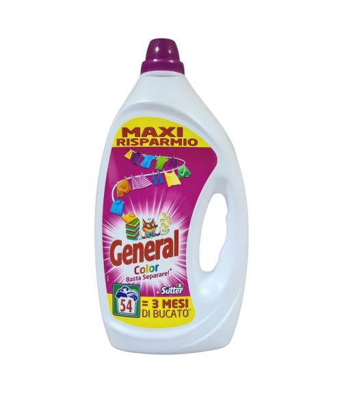 Detergent lichid General Color 54 spălări 2700 ml