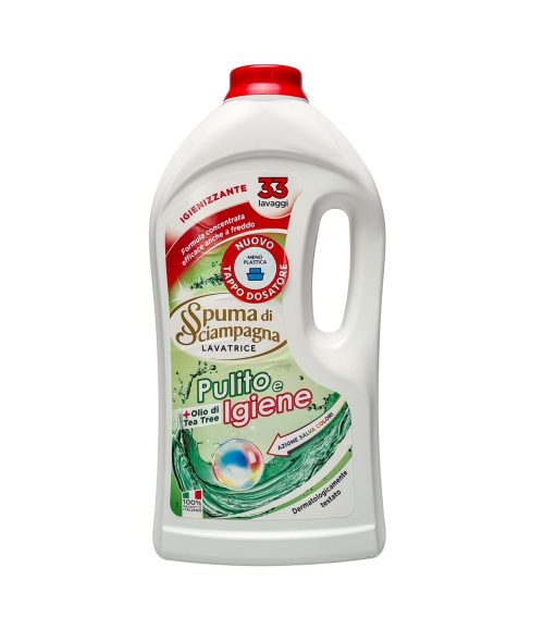 Detergent lichid Spuma di Schiampagna Ulei de arbore ceai 33 de spălări 1485 ml