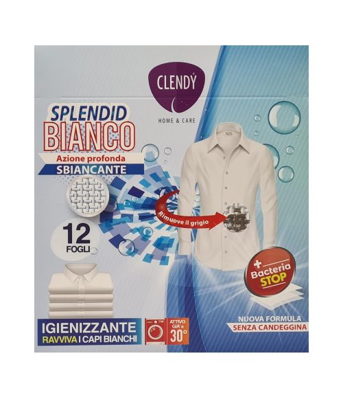 Folii pentru rufe Clendy Splendid Bianco 12 folii